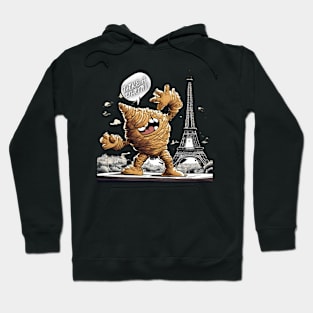 funny croissant Hoodie